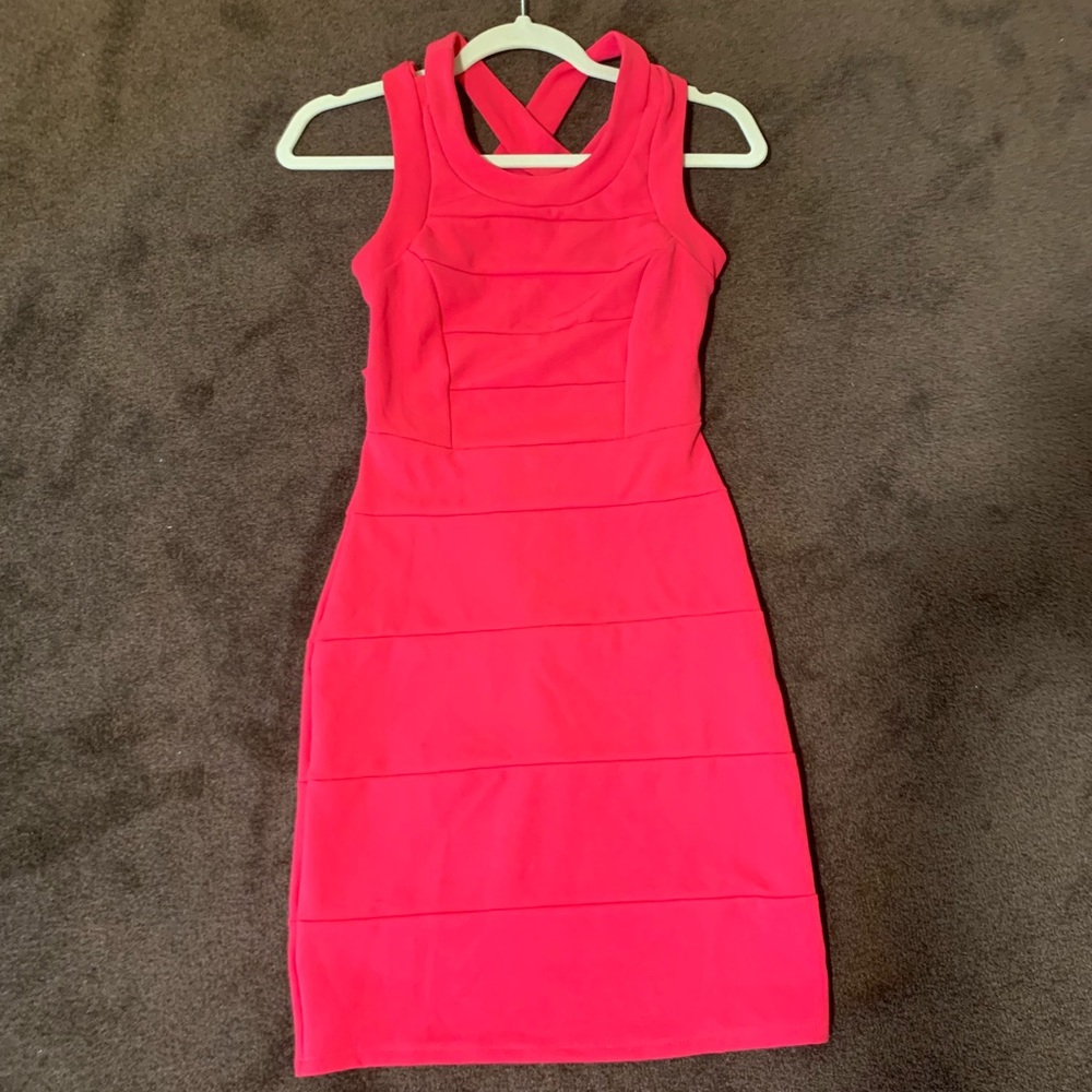 Fredericks of Hollywood pink dress. Size S.